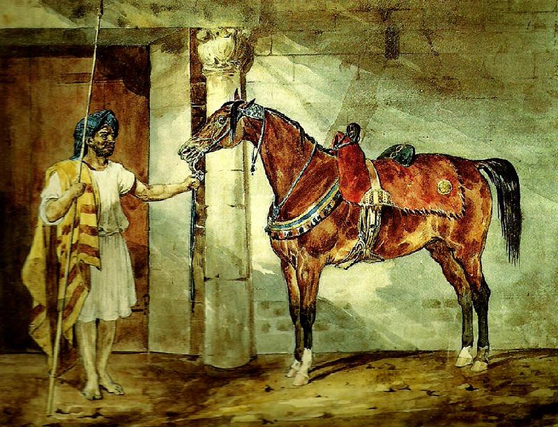 cheval arabe, charles emile callande